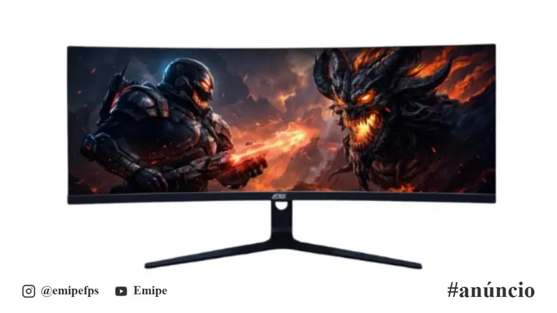 Monitor Gamer Curvo 30" Ultrawide 200Hz 1ms 2560x1080 HDMI DisplayPort VA RGB VESA 100x100 Bivolt em promoção na Shopee