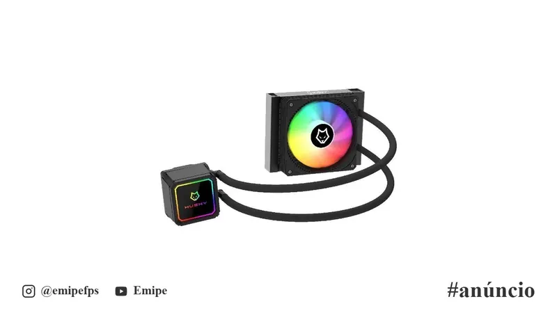 Water Cooler Husky Freezy, Iluminação ARGB, 120mm, AMD e Intel, Preto, HWT100PT em promoção na Shopee